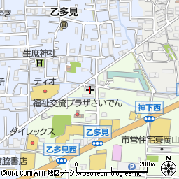 岡山県岡山市中区神下169周辺の地図