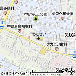 わたせい久居店周辺の地図