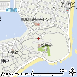 愛知県知多郡南知多町篠島東山周辺の地図