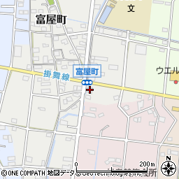 静岡県浜松市中央区富屋町198周辺の地図