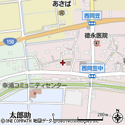 静岡県袋井市西同笠257周辺の地図