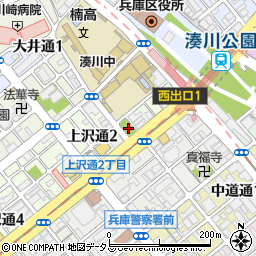 上沢通1丁目公園周辺の地図