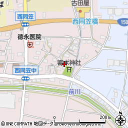 静岡県袋井市西同笠342周辺の地図