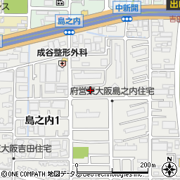 大阪府営東大阪島之内住宅周辺の地図