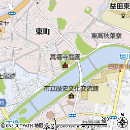 萬福寺庭園周辺の地図