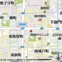 奈良県奈良市南風呂町21周辺の地図