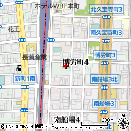 デイリーヤマザキ大阪博労町店周辺の地図