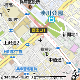 吉鳥 湊川駅前店周辺の地図