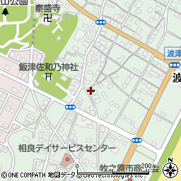 静岡県牧之原市波津980-1周辺の地図
