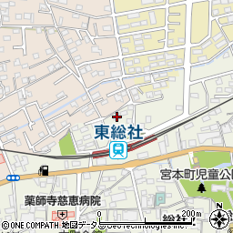 岡山県総社市総社809周辺の地図
