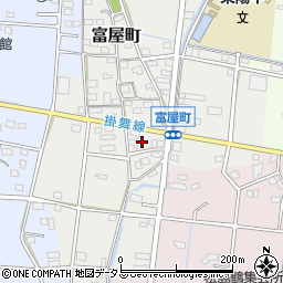 静岡県浜松市中央区富屋町204周辺の地図