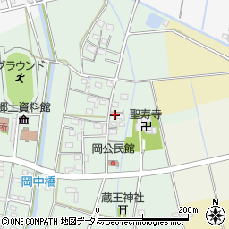 静岡県磐田市岡304-5周辺の地図
