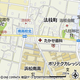 静岡県浜松市中央区法枝町628周辺の地図