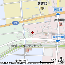 静岡県袋井市西同笠244周辺の地図