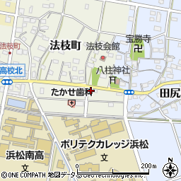 静岡県浜松市中央区法枝町654周辺の地図