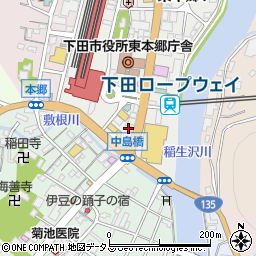 串特急 下田駅前店周辺の地図