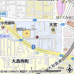 奈良県奈良市三条大宮町4-1周辺の地図