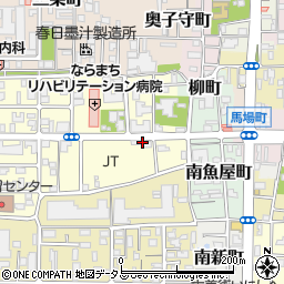 奈良県奈良市杉ヶ東町周辺の地図