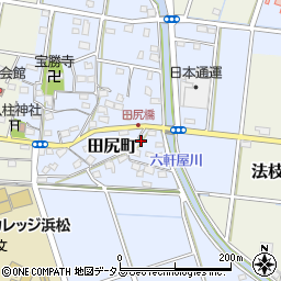 静岡県浜松市中央区田尻町356周辺の地図