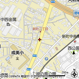 三重県津市久居新町周辺の地図