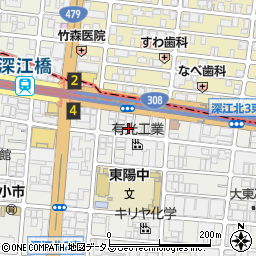 東洋カーマックス大阪シティ信金深江橋駐車場周辺の地図
