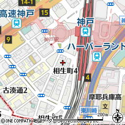 ヴィラパックス神戸周辺の地図