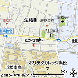 静岡県浜松市中央区法枝町651周辺の地図
