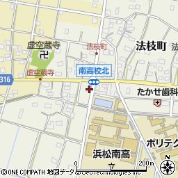 静岡県浜松市中央区法枝町616周辺の地図