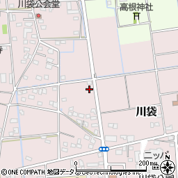 静岡県磐田市川袋574-1周辺の地図