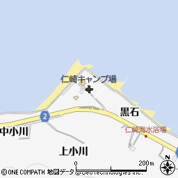 愛知県田原市仁崎町黒石24周辺の地図