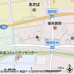 静岡県袋井市西同笠258-1周辺の地図