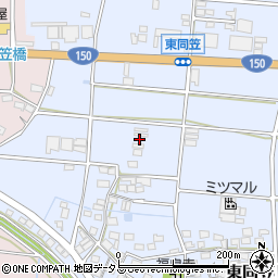 静岡県袋井市東同笠321周辺の地図