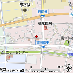 静岡県袋井市西同笠137周辺の地図