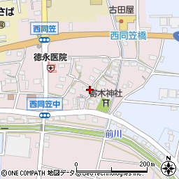 静岡県袋井市西同笠329周辺の地図