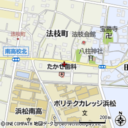 静岡県浜松市中央区法枝町647周辺の地図