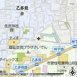 岡山県岡山市中区神下171周辺の地図