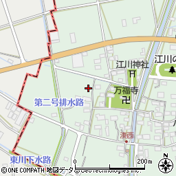 静岡県袋井市湊64周辺の地図