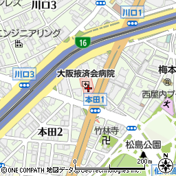 大阪掖済会病院居宅介護支援事業所周辺の地図