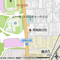 株式会社岡山ランドリー　ピュアウォッシュ学南町店周辺の地図