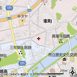 島根県益田市東町23周辺の地図