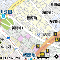 元祖豚丼屋TONTON新開地店周辺の地図