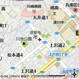 タイムズ兵庫松本通駐車場周辺の地図