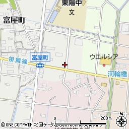 静岡県浜松市中央区富屋町157周辺の地図