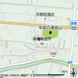 静岡県袋井市湊1252-1周辺の地図
