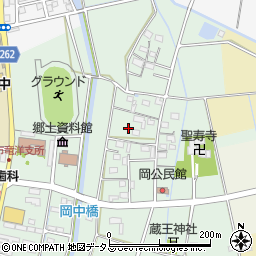 静岡県磐田市岡298-1周辺の地図