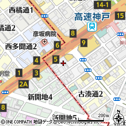 ダイコクドラッグ　高速神戸薬店周辺の地図
