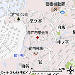 津江田集会所周辺の地図