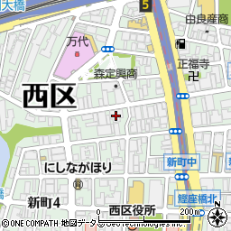 宗教法人金光教　大阪教会白神周辺の地図