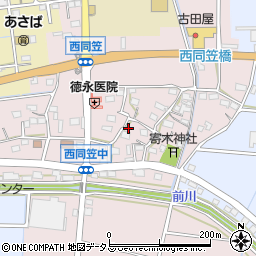 静岡県袋井市西同笠328-1周辺の地図