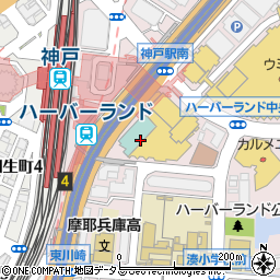 神戸市道路公社神戸駅南駐車場周辺の地図